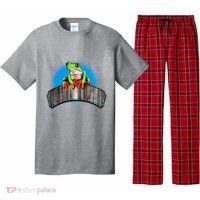 Frog On Wood Panel Pajama Set thumb 0