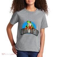 Frog On Wood Panel Kids T-Shirt thumb 2