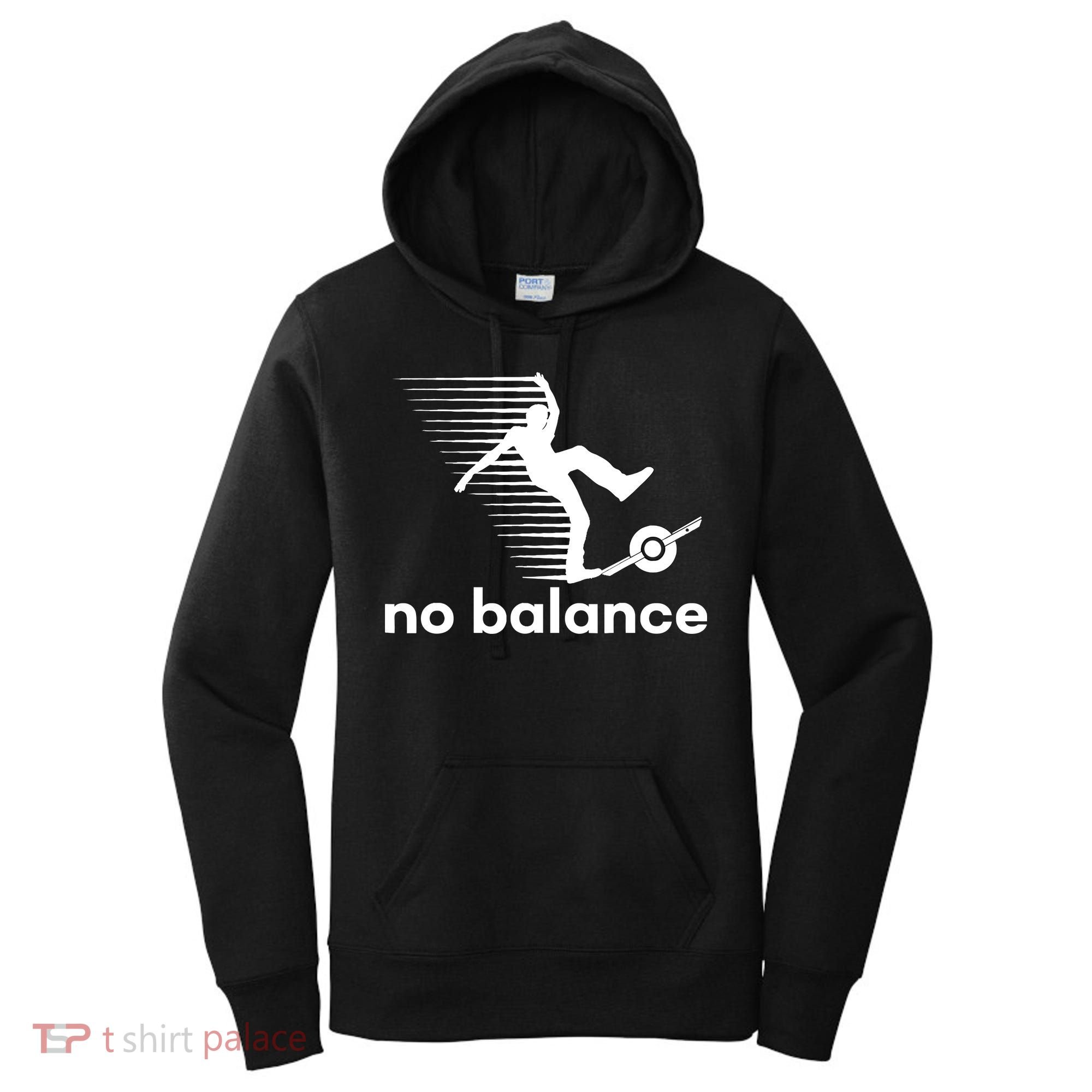 Funny One Wheel No Balance Women's Hoodie