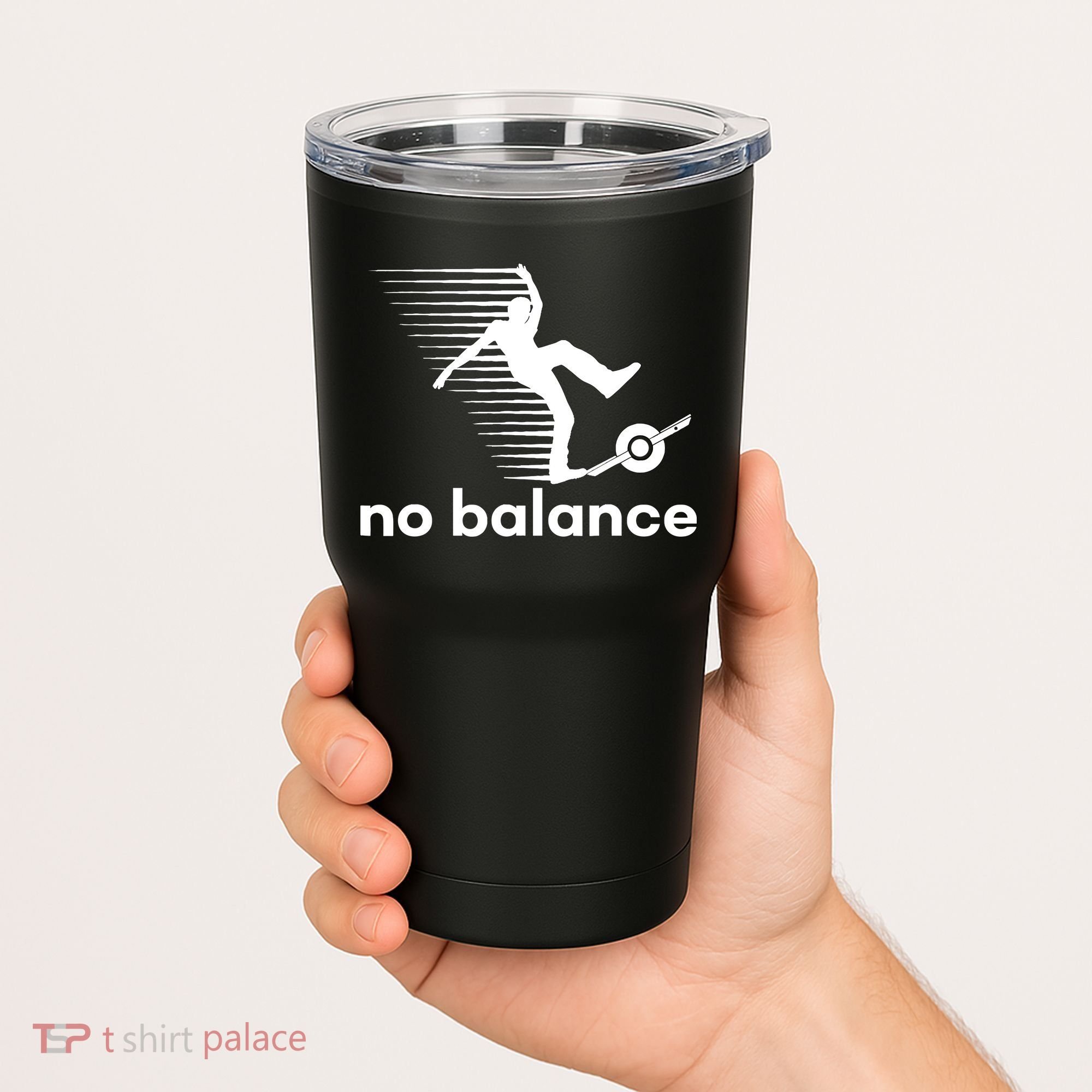 Funny One Wheel No Balance Tumbler