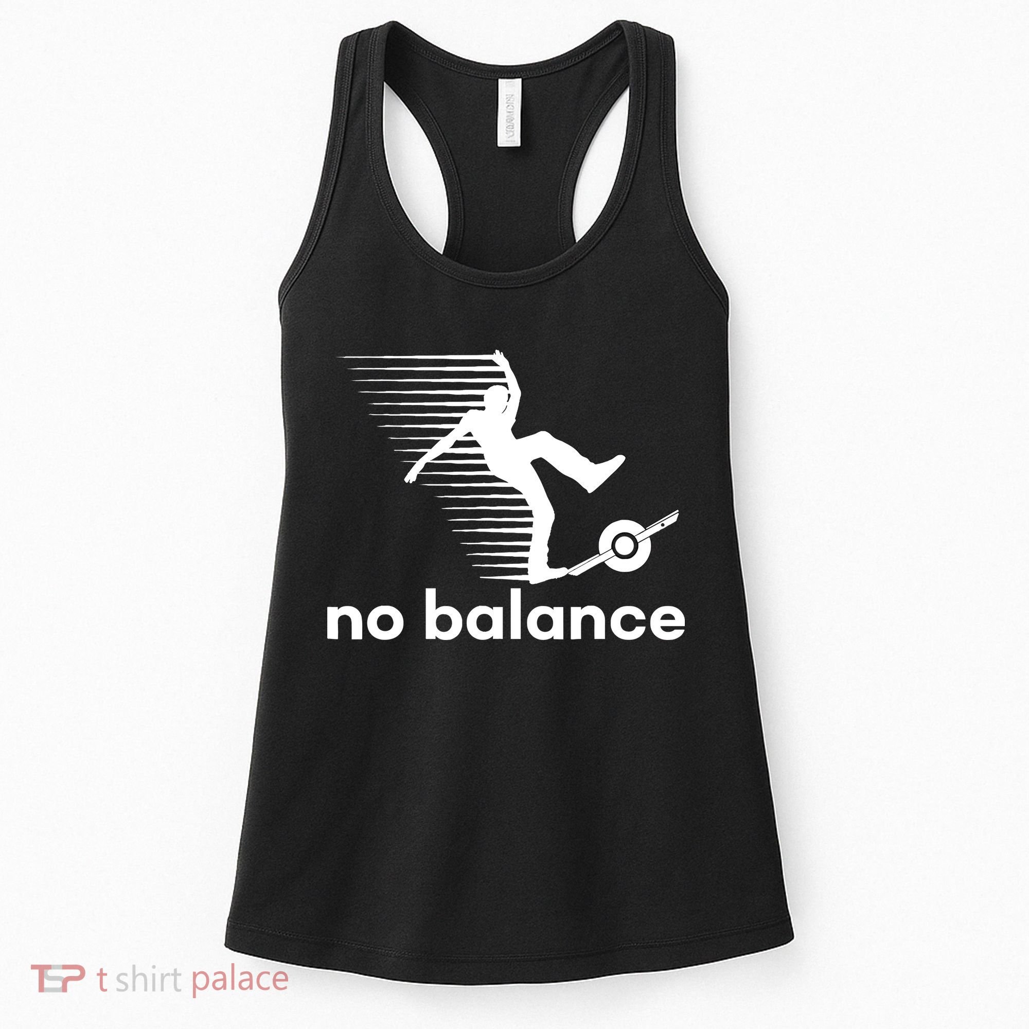 Funny One Wheel No Balance Women's Tank Top