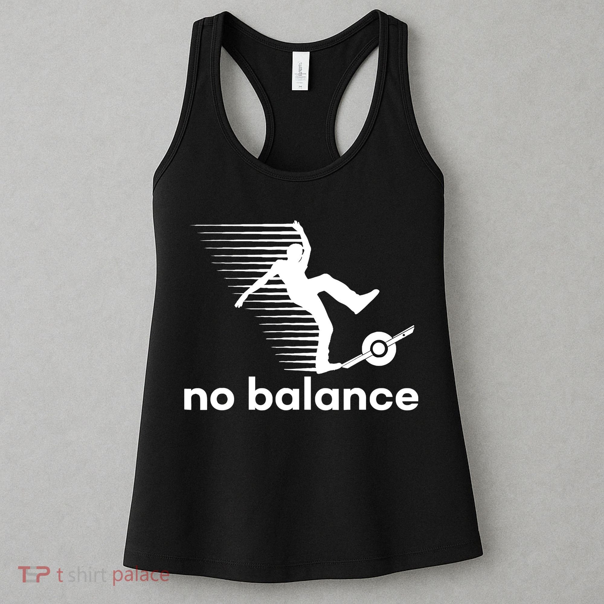 Funny One Wheel No Balance Women's Tank Top
