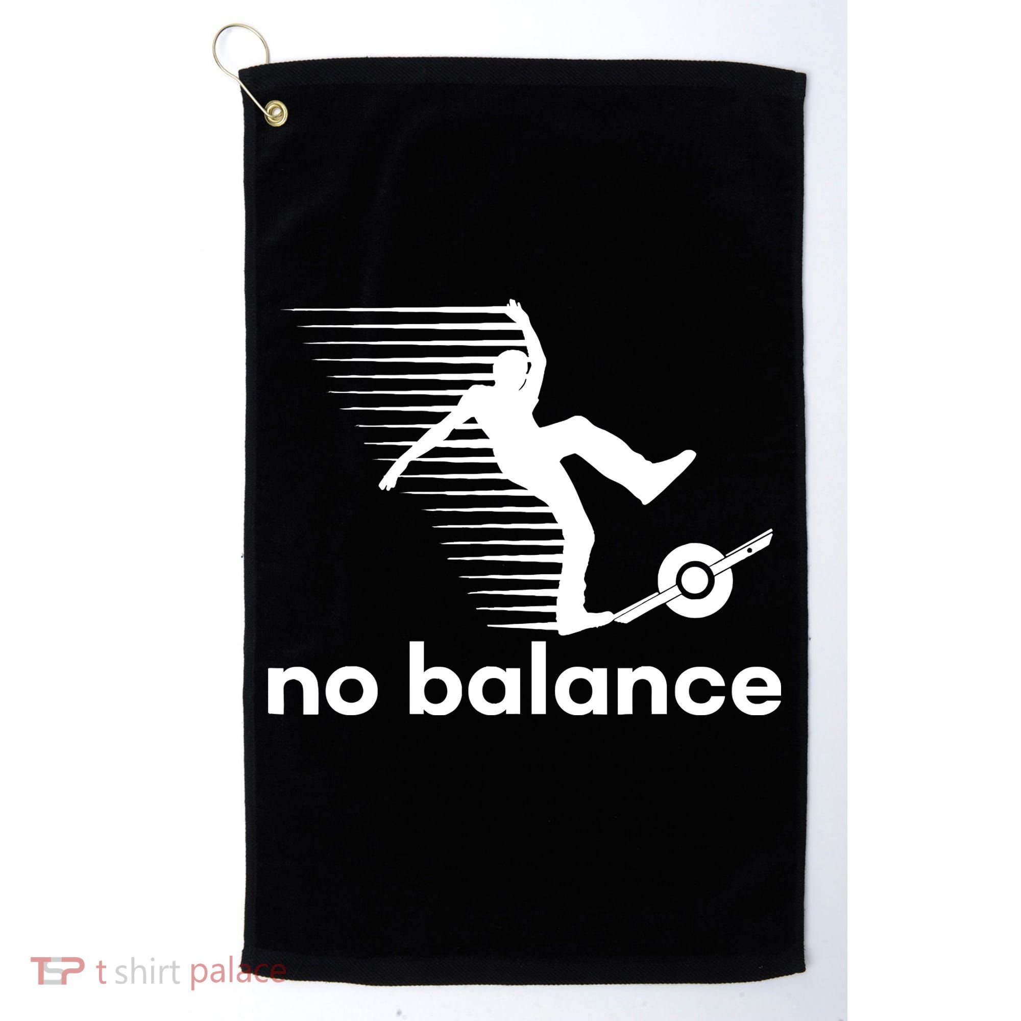 Funny One Wheel No Balance Golf Towel