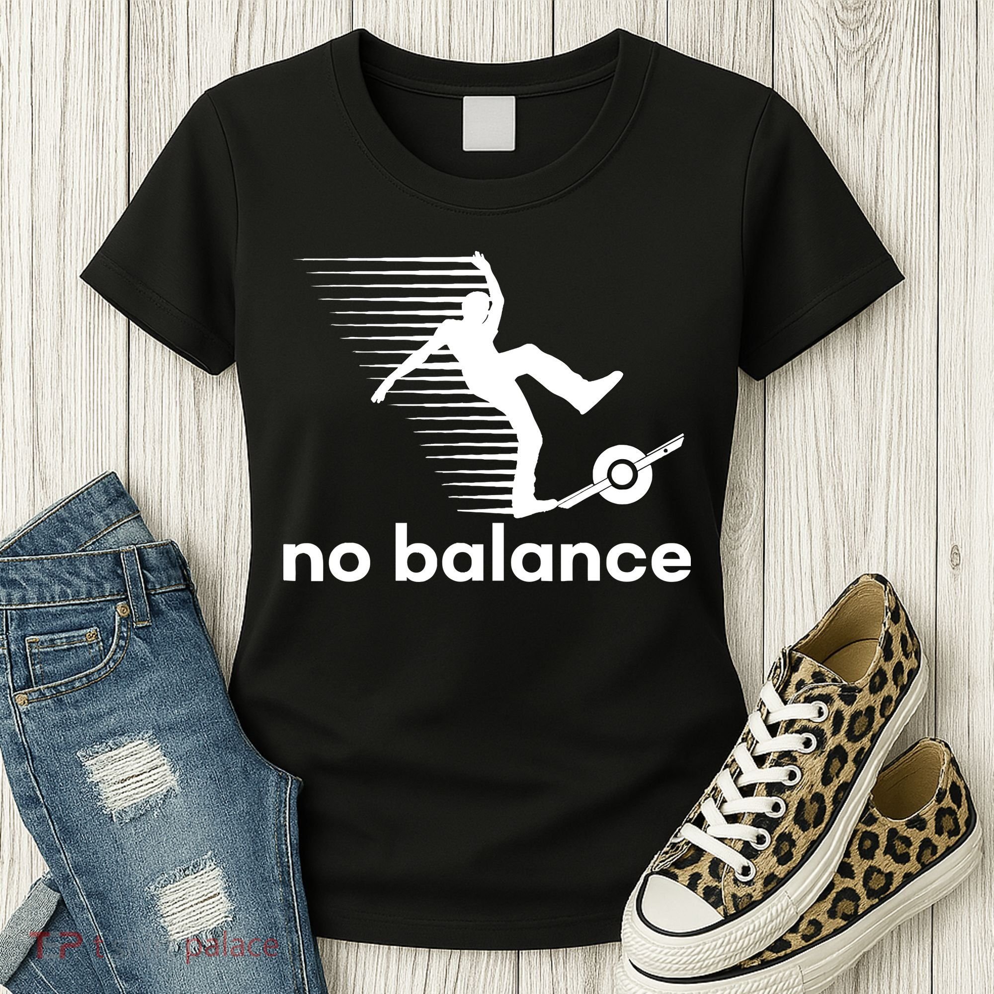 Funny One Wheel No Balance Women's T-Shirt
