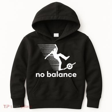 Funny One Wheel No Balance Kids Hoodie