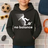 Funny One Wheel No Balance Kids Hoodie thumb 2