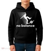 Funny One Wheel No Balance Kids Hoodie thumb 4