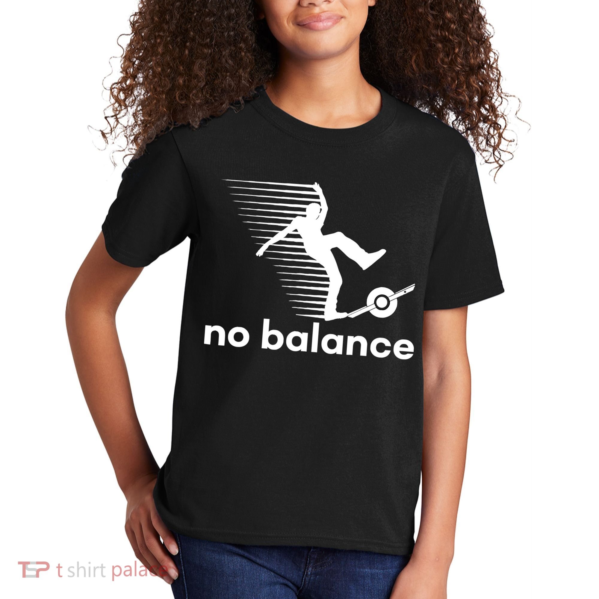 Funny One Wheel No Balance Kids T-Shirt