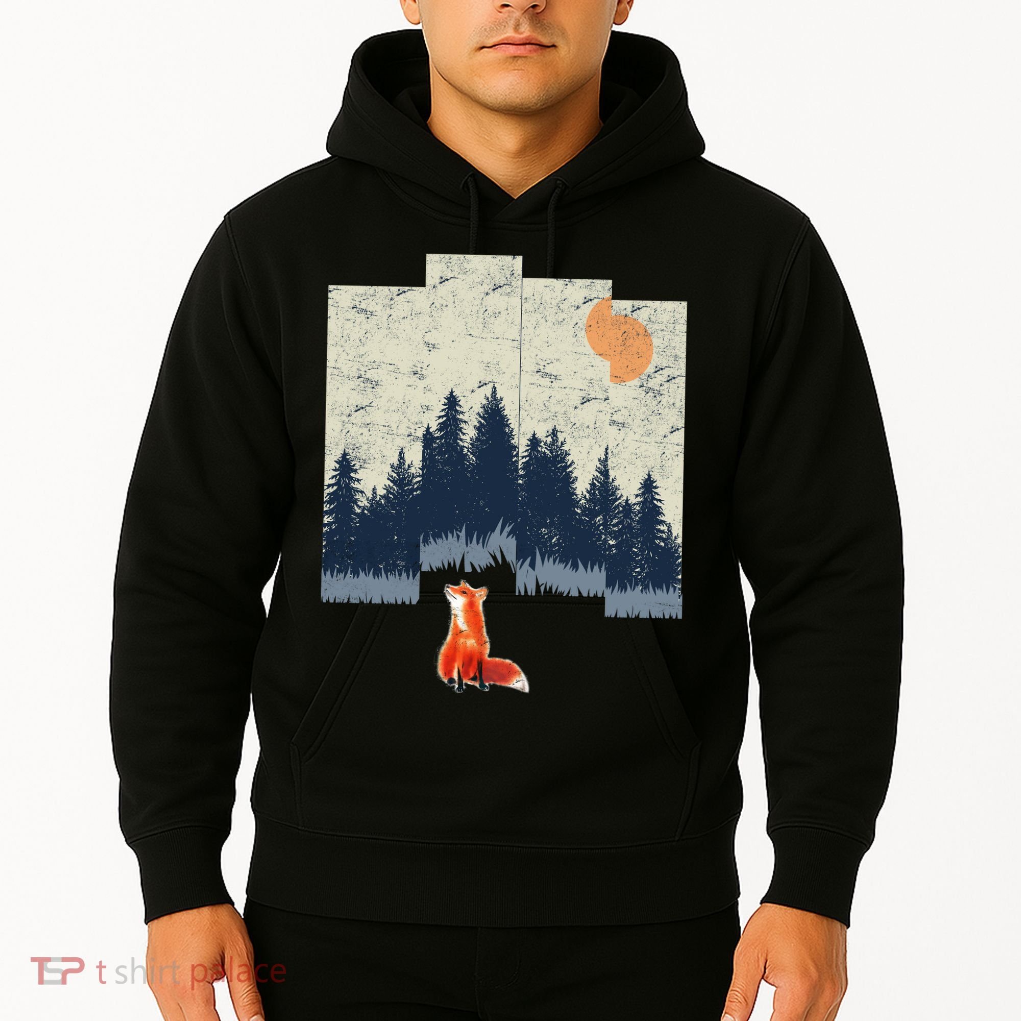 Fox Distorted Forrest  Hoodie