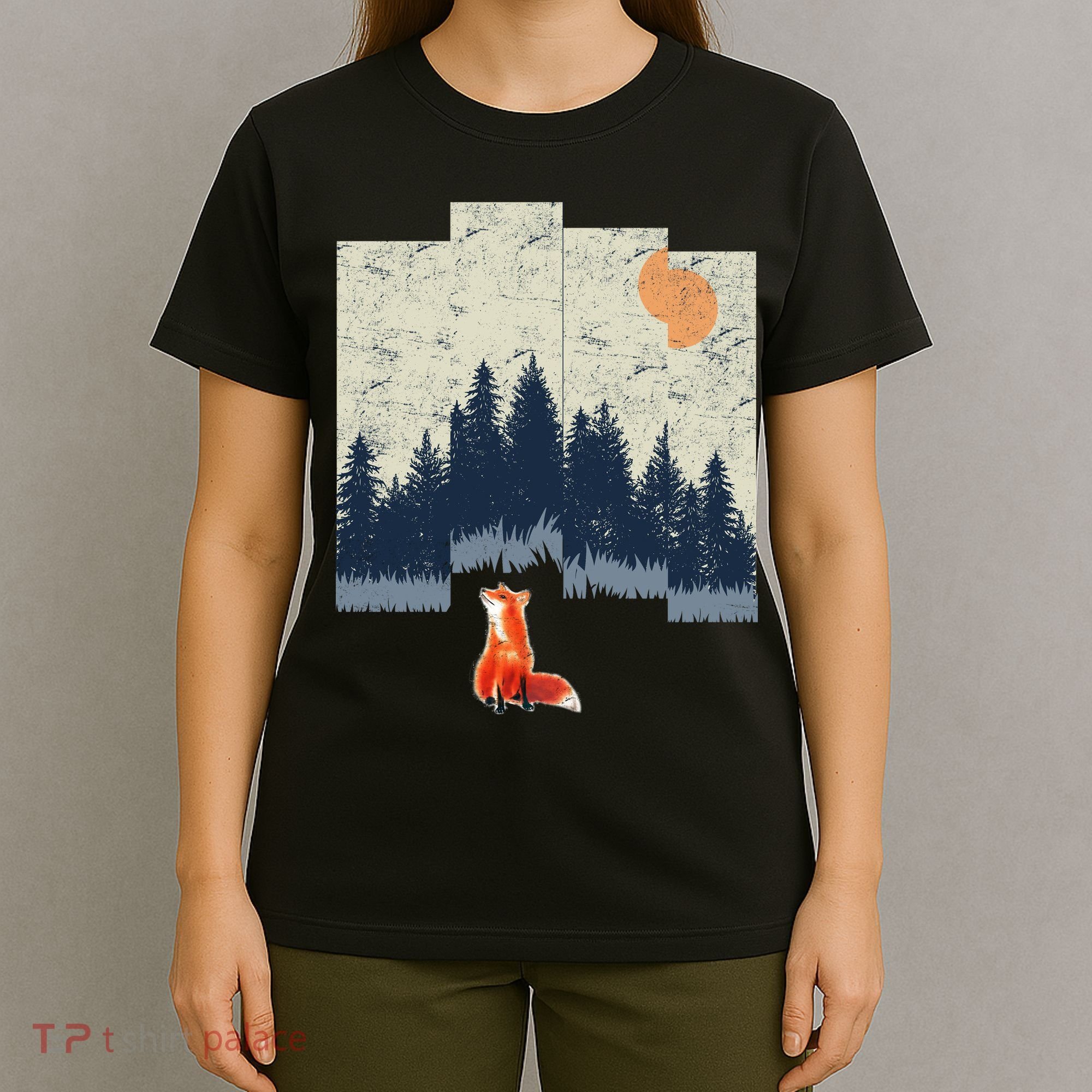 Fox Distorted Forrest  T-Shirt