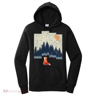 Fox Distorted Forrest  Women's Hoodie
