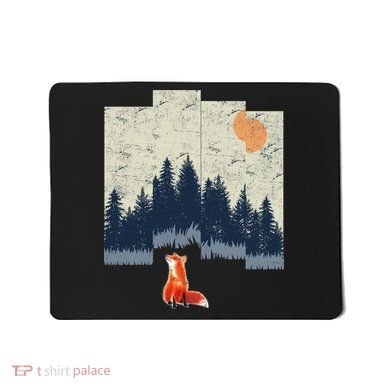 Fox Distorted Forrest  Mousepad