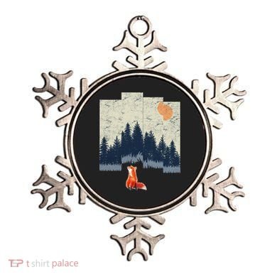 Fox Distorted Forrest  Ornament