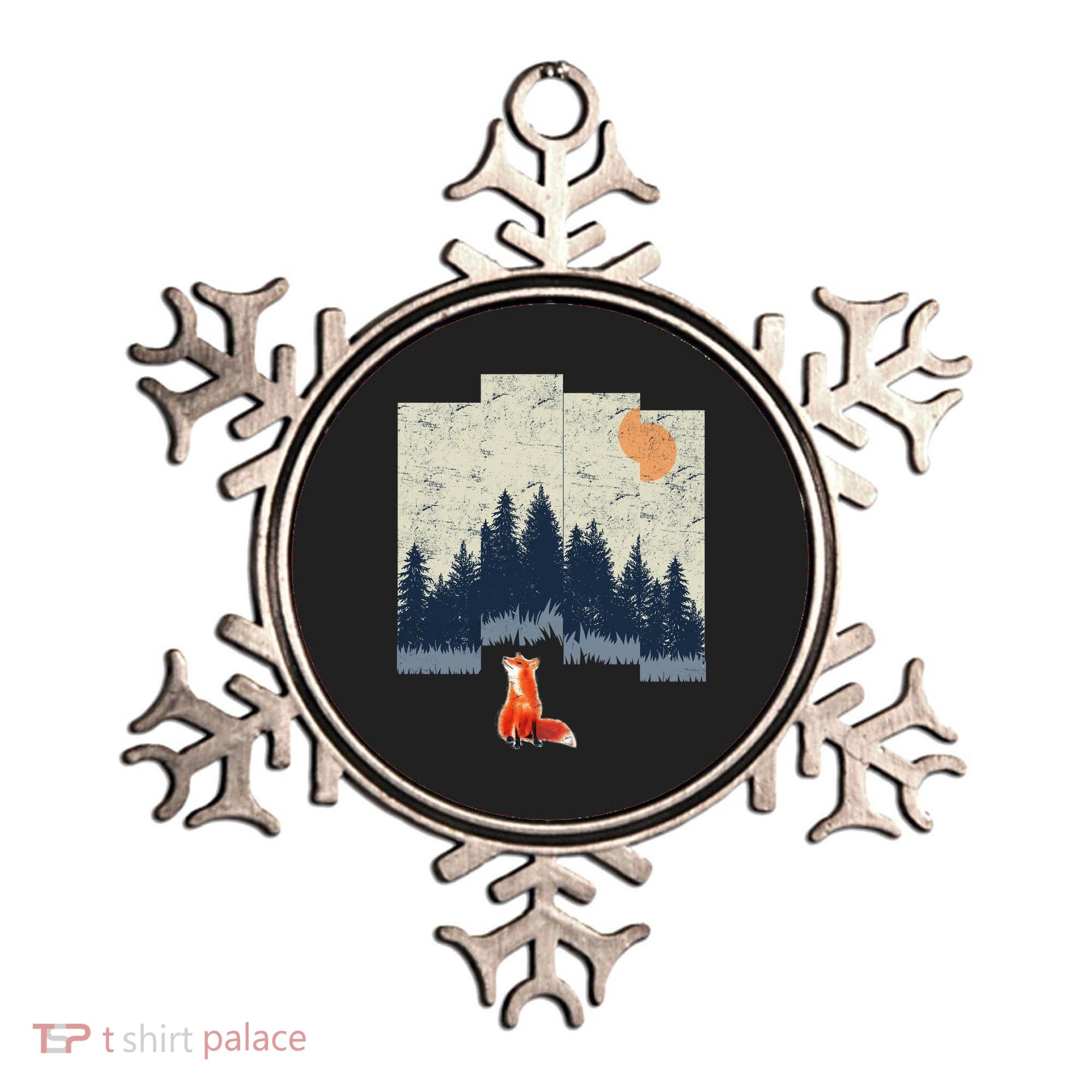 Fox Distorted Forrest  Ornament