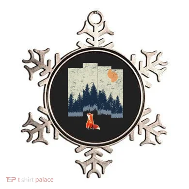 Fox Distorted Forrest  Ornament