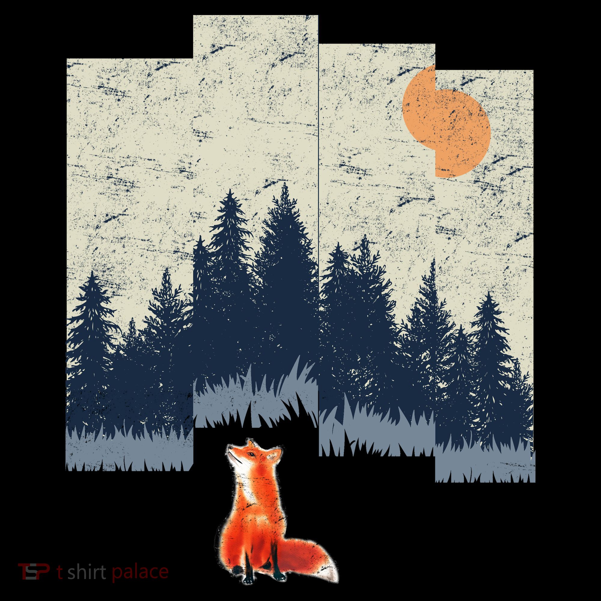 Fox Distorted Forrest  Ornament