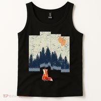 Fox Distorted Forrest  Tank Top thumb 2