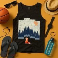 Fox Distorted Forrest  Tank Top thumb 4