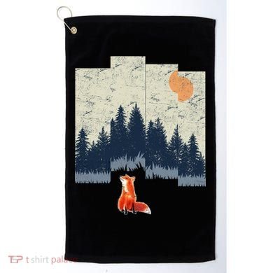Fox Distorted Forrest  Golf Towel