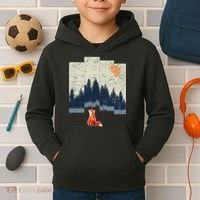 Fox Distorted Forrest  Kids Hoodie thumb 2