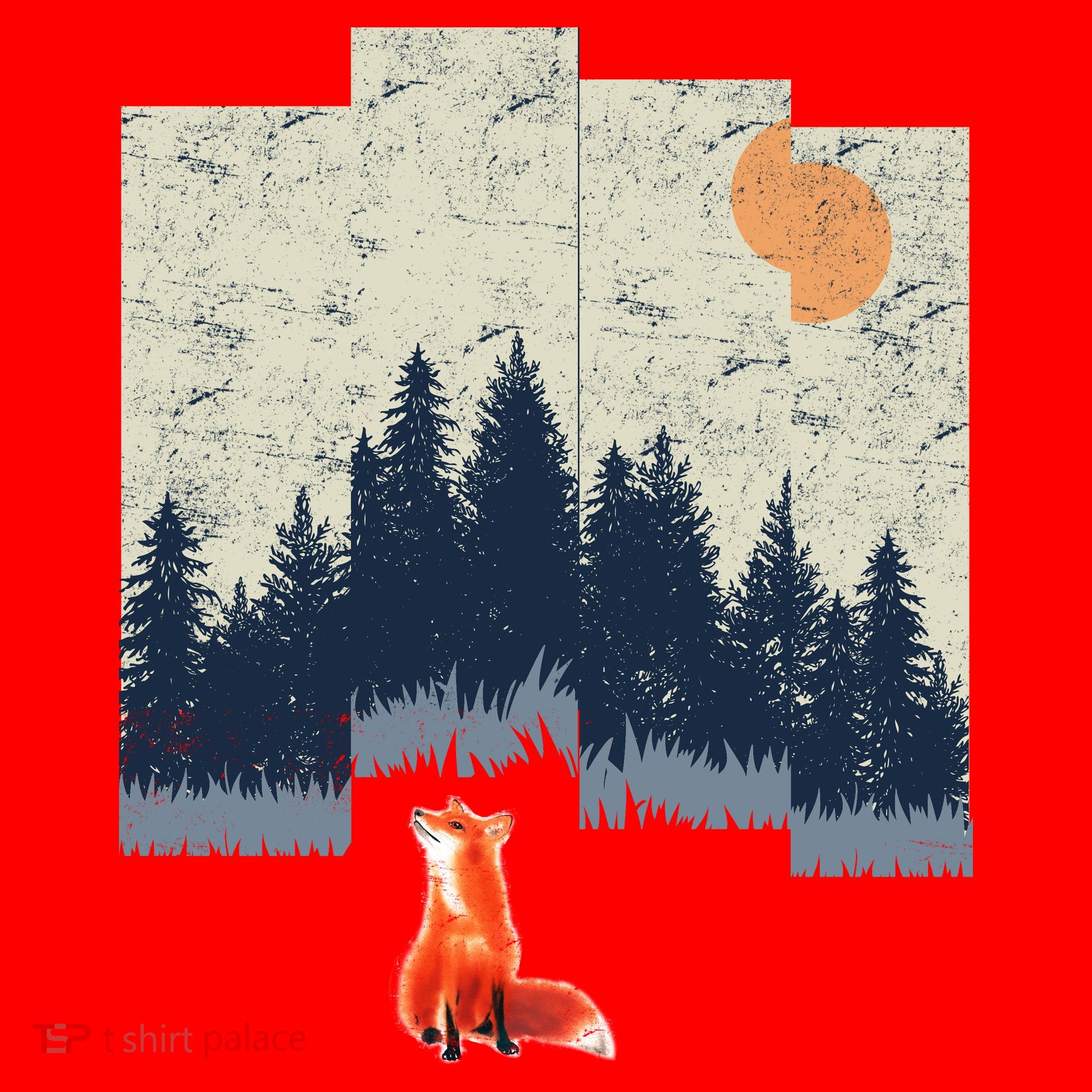 Fox Distorted Forrest  Santa Hat