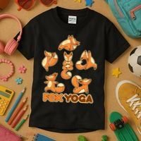 Fox Yoga Kids T-Shirt thumb 3