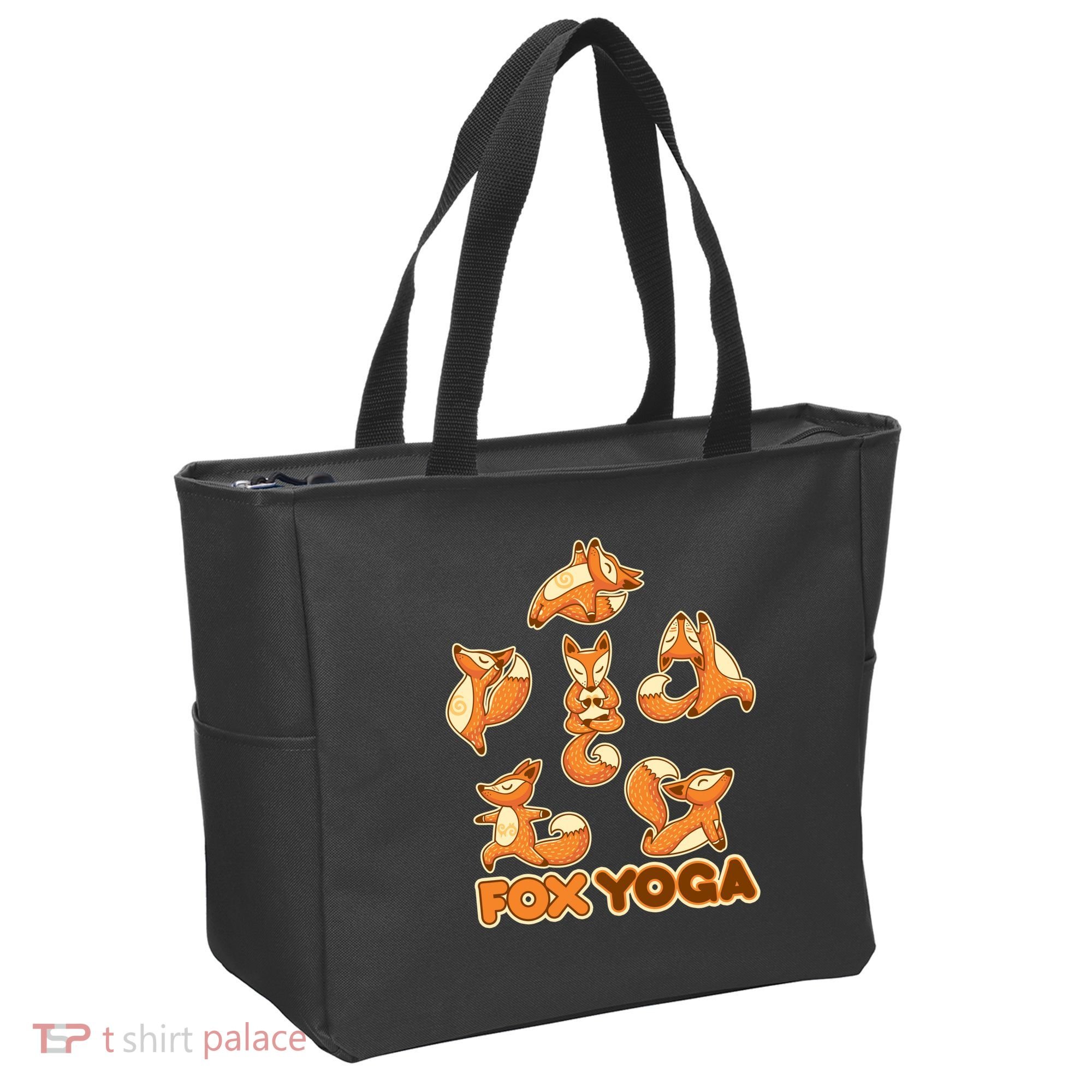 Fox Yoga Tote Bag