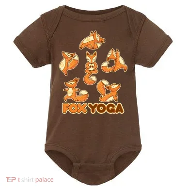 Fox Yoga Baby Bodysuit