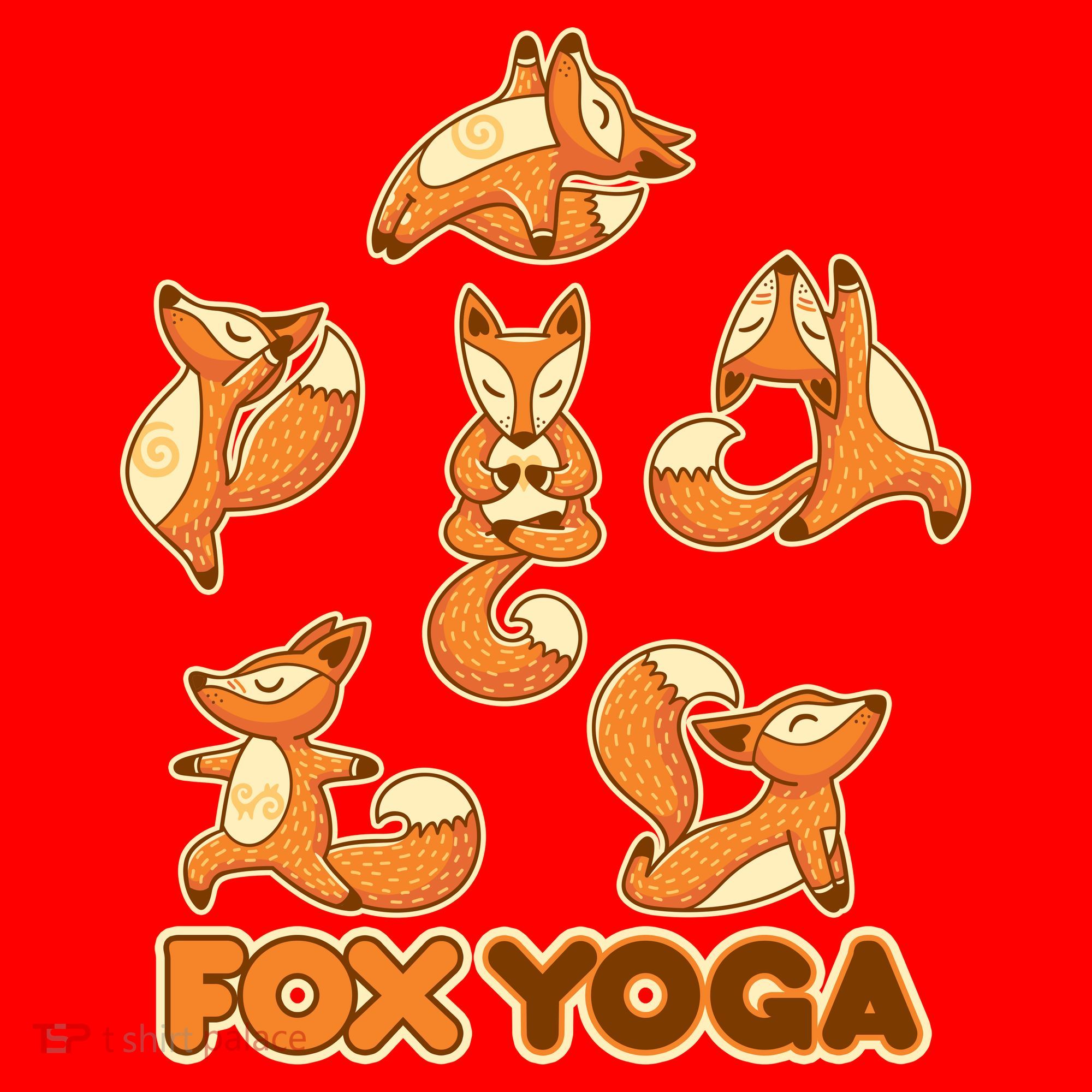 Fox Yoga Santa Hat