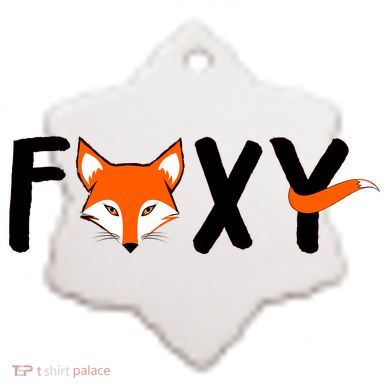 Foxy Ceramic Ornament