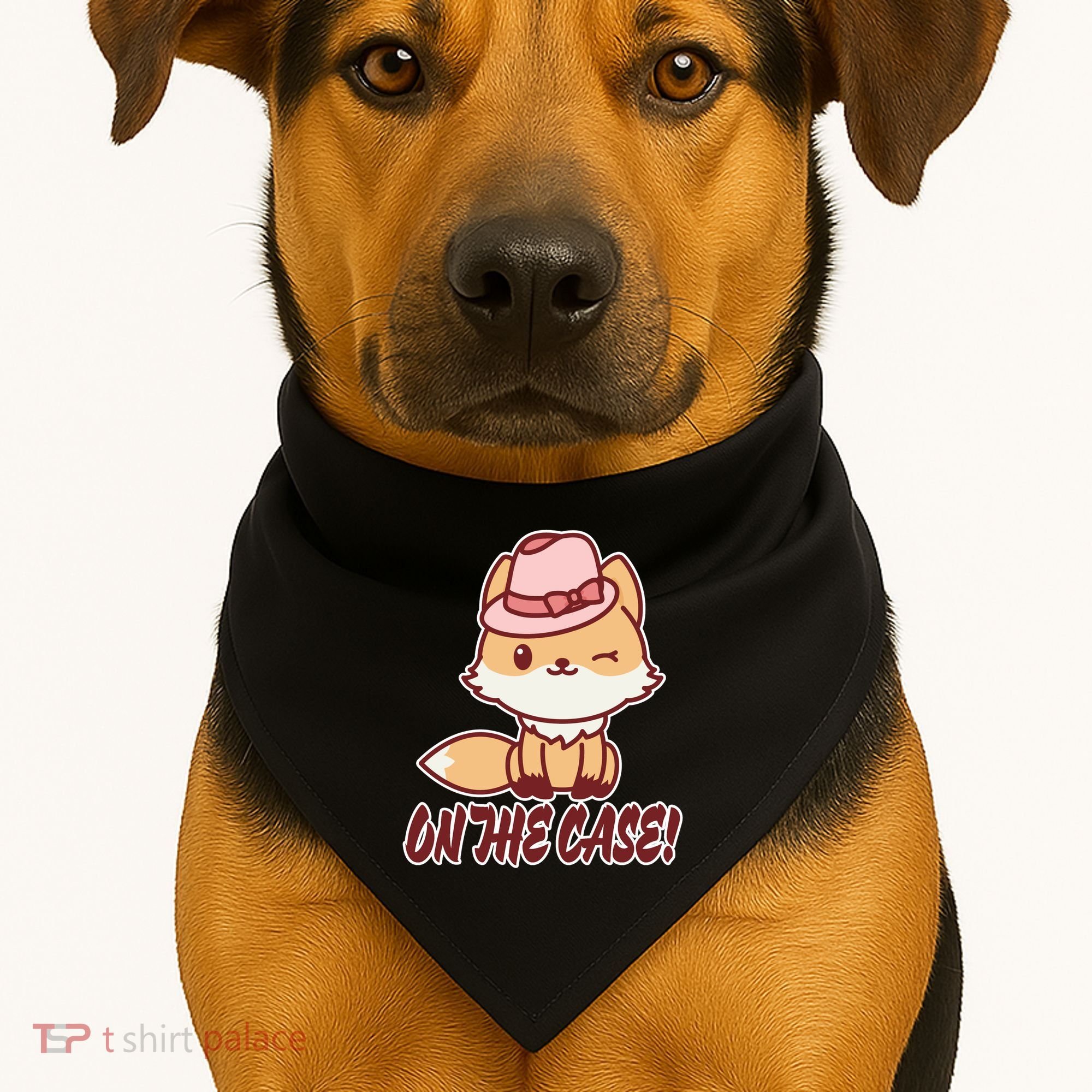 Foxy On That Case Cute Fox USA-Made Doggie Bandana