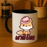 Foxy On That Case Cute Fox Coffee Mug thumb 4