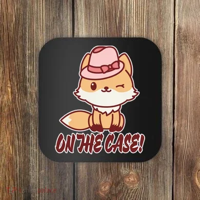 Foxy On That Case Cute Fox Coaster