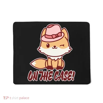 Foxy On That Case Cute Fox Mousepad