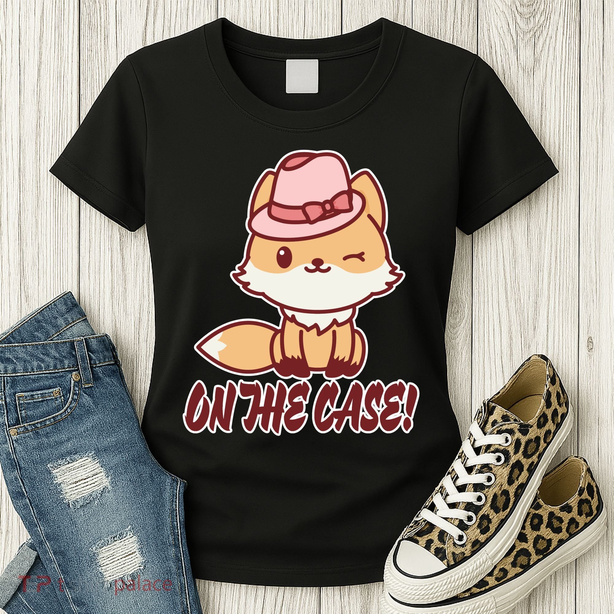 Foxy On That Case Cute Fox Women's T-Shirt