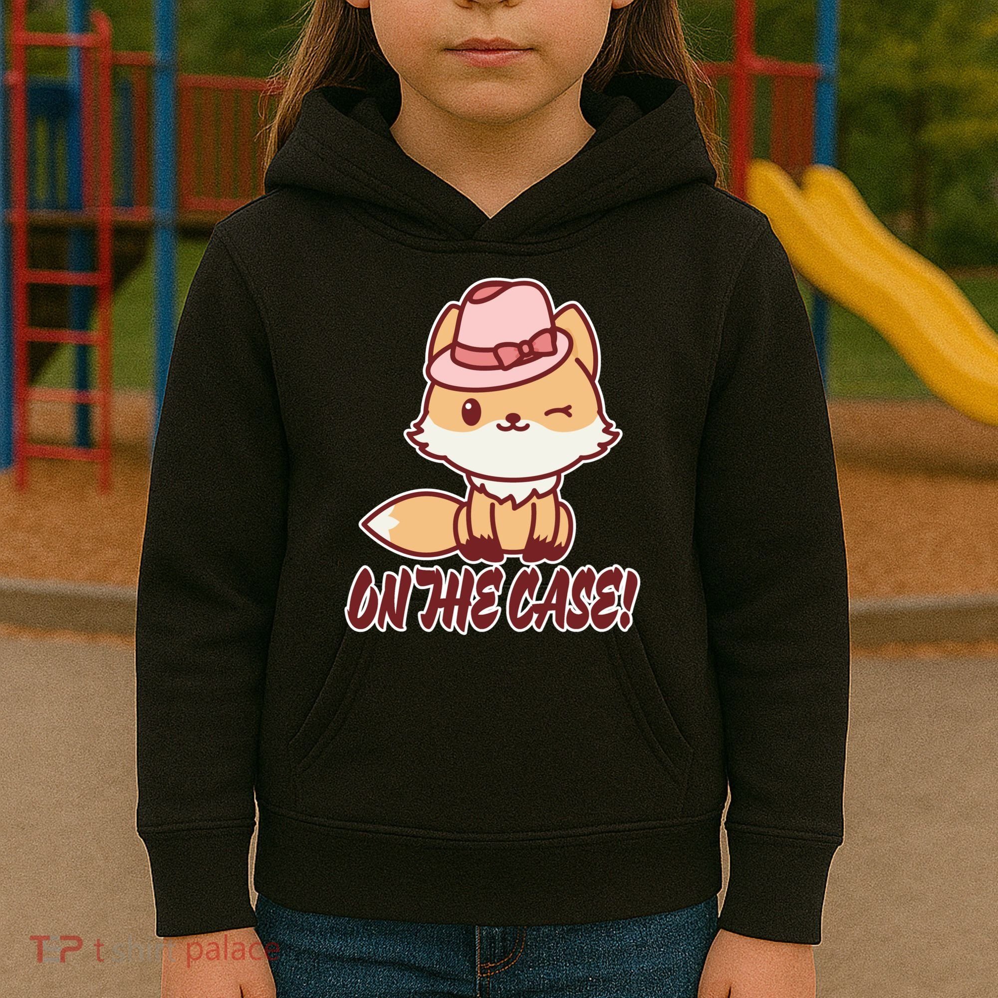 Foxy On That Case Cute Fox Kids Hoodie
