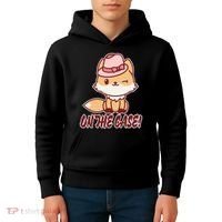 Foxy On That Case Cute Fox Kids Hoodie thumb 4