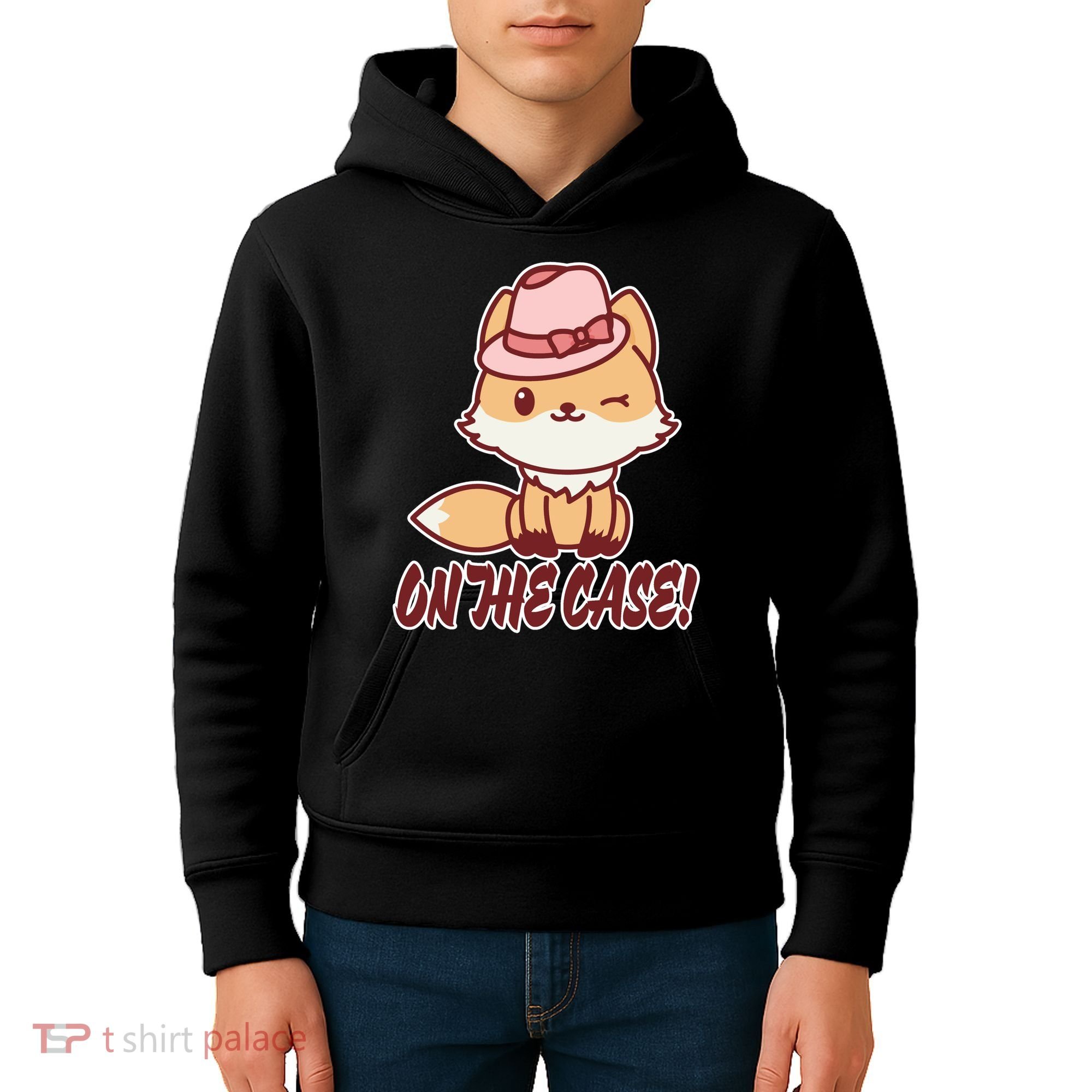 Foxy On That Case Cute Fox Kids Hoodie