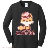 Foxy On That Case Cute Fox Kids Long Sleeve Shirt thumb 0