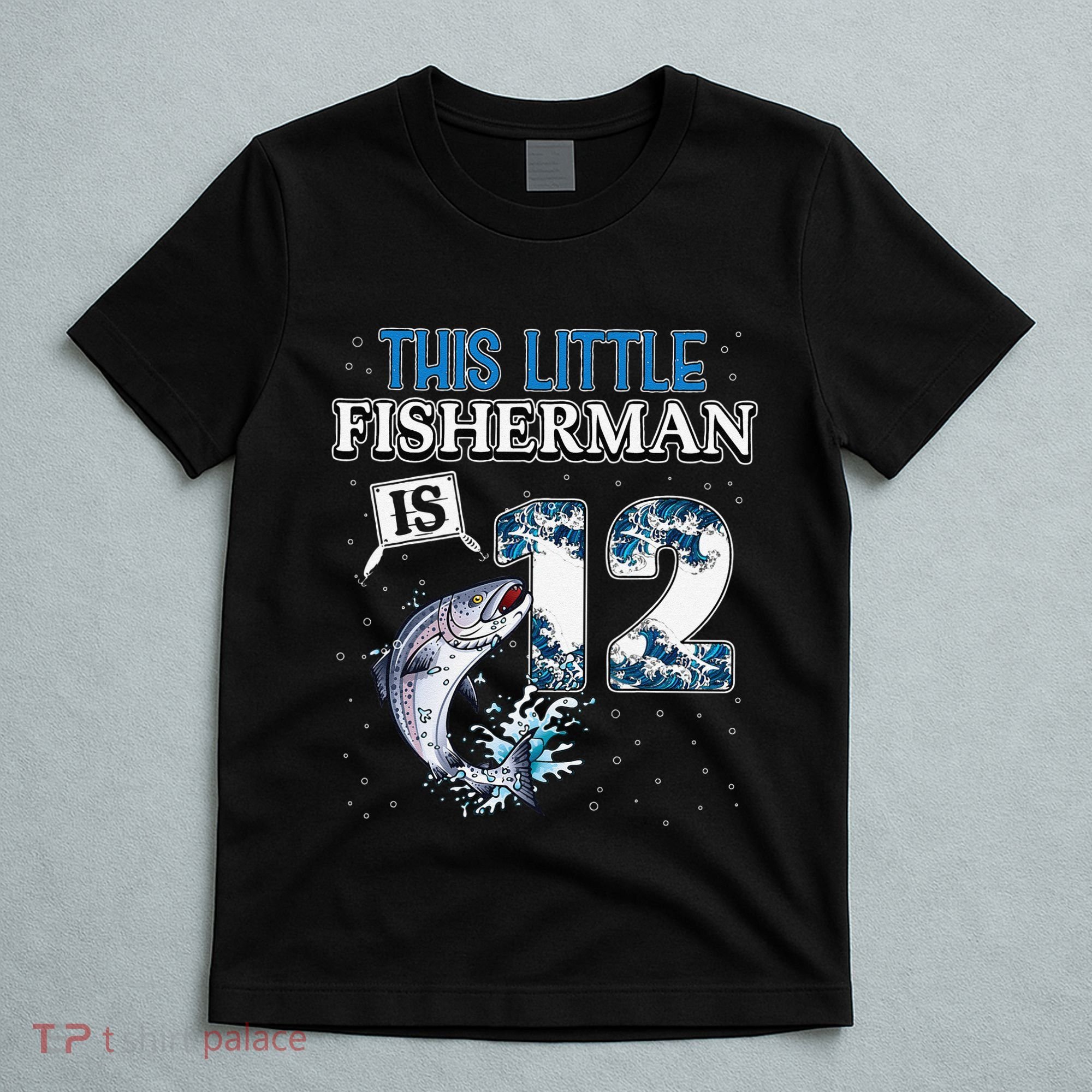 Fishing Party 12 Year Old Birthday Fisherman 12th Fisher T-Shirt