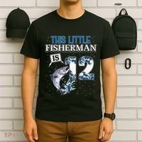 Fishing Party 12 Year Old Birthday Fisherman 12th Fisher T-Shirt thumb 6