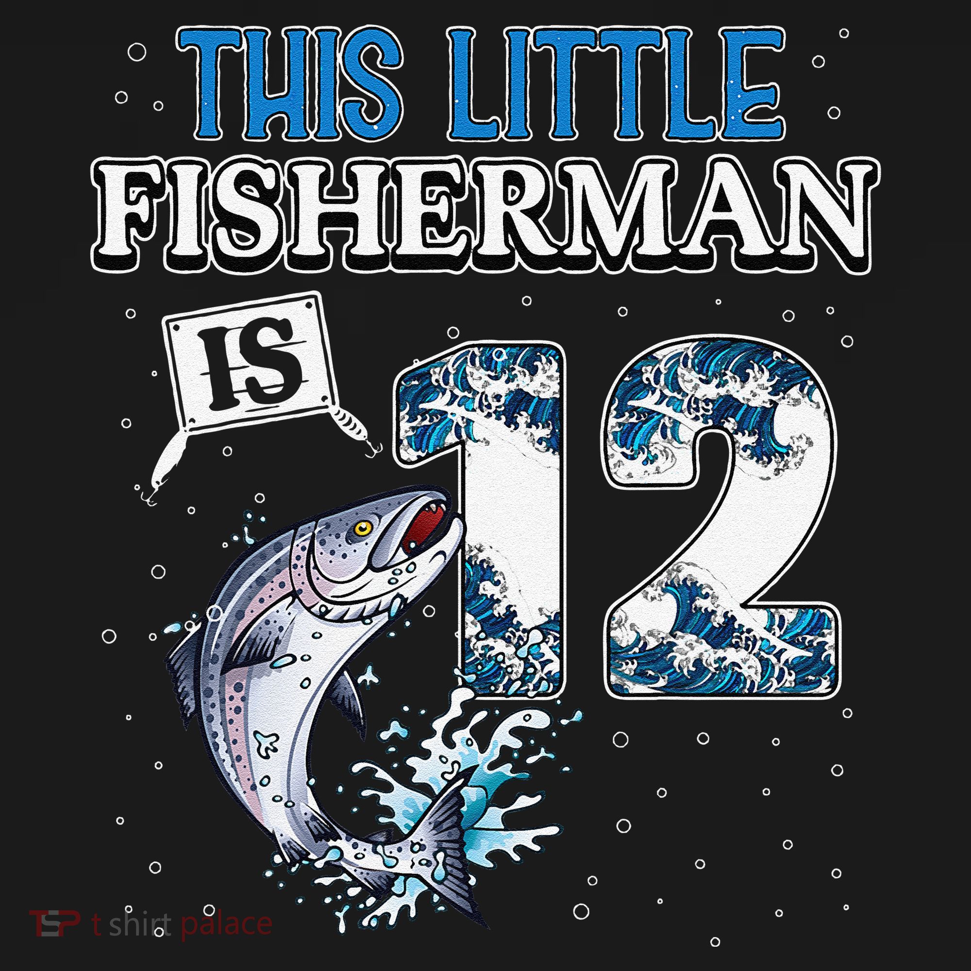 Fishing Party 12 Year Old Birthday Fisherman 12th Fisher Women's Hoodie