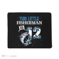 Fishing Party 12 Year Old Birthday Fisherman 12th Fisher Mousepad thumb 0