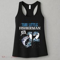 Fishing Party 12 Year Old Birthday Fisherman 12th Fisher Women's Tank Top thumb 3