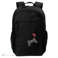 Funny Player 1 Player 2 Matching Gamer Couple Him Her Funny Gift Backpack thumb 0