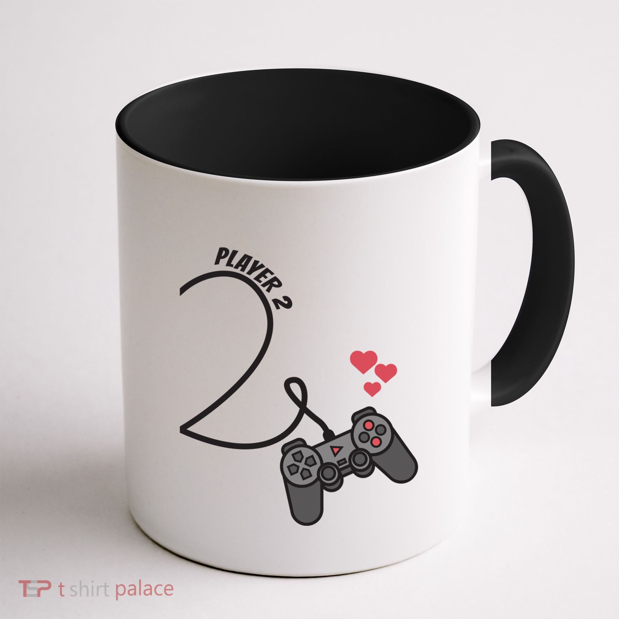 Funny Player 1 Player 2 Matching Gamer Couple Him Her Funny Gift Coffee Mug