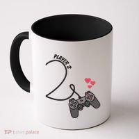 Funny Player 1 Player 2 Matching Gamer Couple Him Her Funny Gift Coffee Mug thumb 0