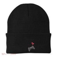 Funny Player 1 Player 2 Matching Gamer Couple Him Her Funny Gift Beanie thumb 0
