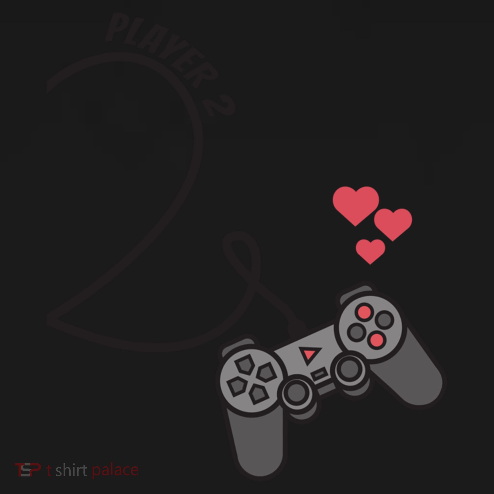 Funny Player 1 Player 2 Matching Gamer Couple Him Her Funny Gift Women's Hoodie