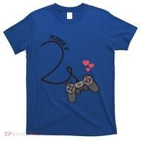 Funny Player 1 Player 2 Matching Gamer Couple Him Her Funny Gift T-Shirt thumb 0